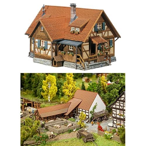 Faller Ländliches Fachwerkhaus + Landwirtschaftliches Gebäude mit Zubehör