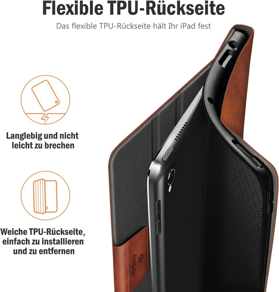 Antbox Hülle für iPad Air 3 2019 10.5 Zoll/iPad Pro 10.5 2017 mit Apple Pencil Halter Auto Schlaf/Wa