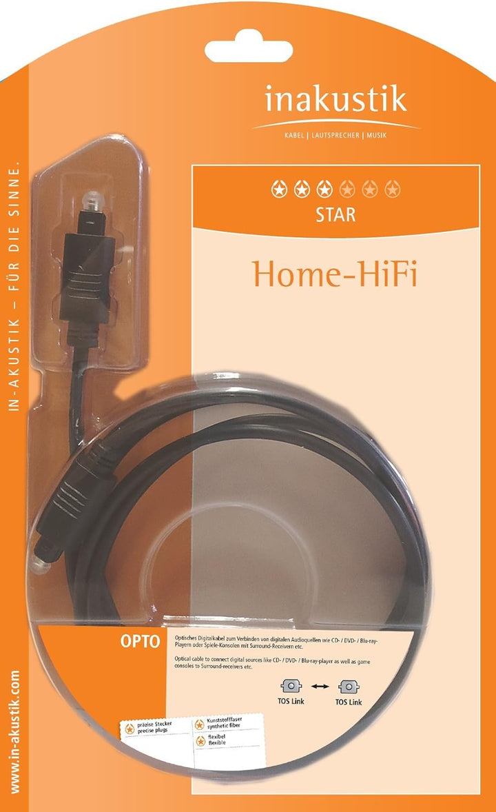 In-akustik Star Opto Digital Kabel 1,5 m, 1,5 m