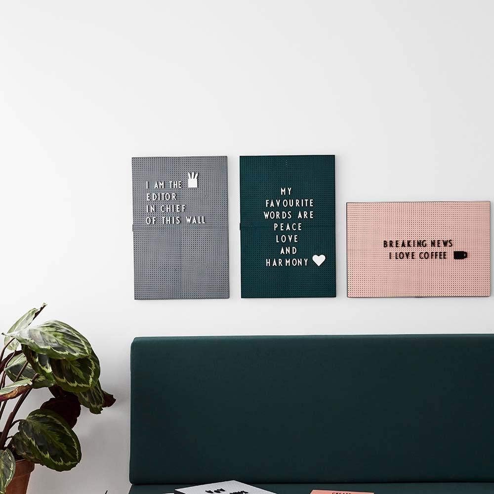 Design Letters Message Board A3 Schwarz | A4 A3 A2 | Buchstaben tafel | Letter board | Memotafel Wan