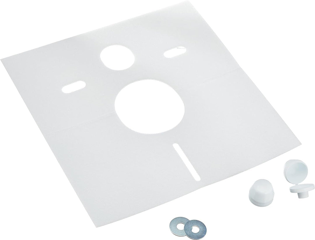 Geberit 152.426.46.1 Anschlussset für Wand-WC PE d90 / 110, 180mm mit Deckkappen &amp; Sanit 16.002.00.0