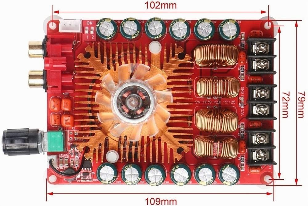 TDA7498E 2x160W Dual Channel Audio Verstärker-Brett, Unterstützung BTL-Modus 1X220W Single Channel,