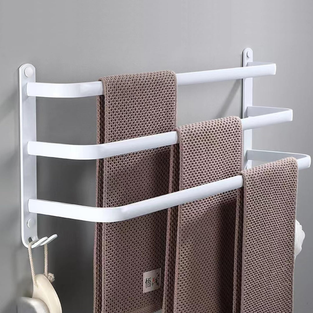 Juego de Accesorios para baño de 60cm White, Handtuchhalter weiss, Handtuchhalter Bad, Handtuchhalte