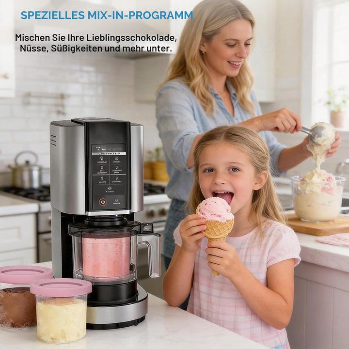 4 PCS Creamy Behälter für Ninja Creami NC300EU NC301EU, Ninja Creami Eismaschine Becher Zubehör mit