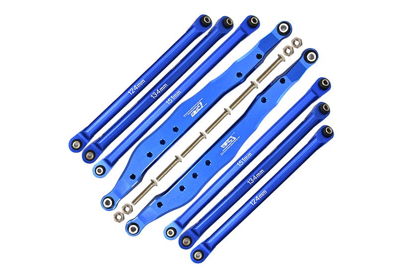 GPM Axial 1/10 RBX10 Ryft 4WD Rock Bouncer Aluminium Tuning Teile Combo Set A (Trailing Arms + Chass