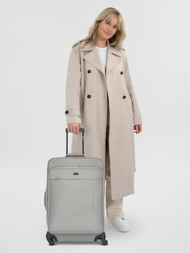 Check in CHECK.IN mittelgrosser Weichgepäck Koffer | Trolley 41 x 26 x 65 cm aus hochwertigem, strap