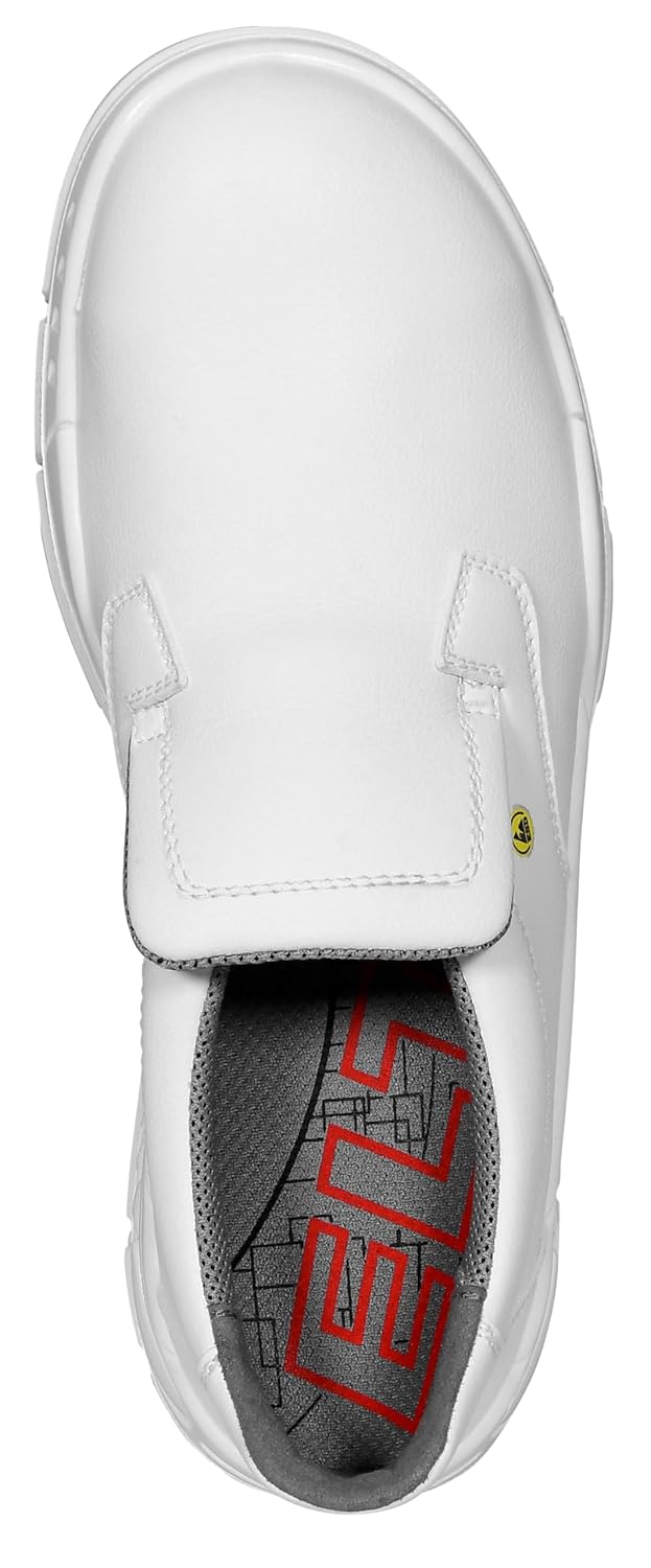 ELTEN Sicherheitsschuhe WHITE SLIPPER Low ESD S2, Herren, leicht, weiss, Stahlkappe - Grösse 40 40 E