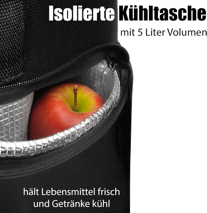BigDean Einkaufstrolley klappbar mit Kühlfach - auch als Sackkarre nutzbar - Einkaufswagen mit extra