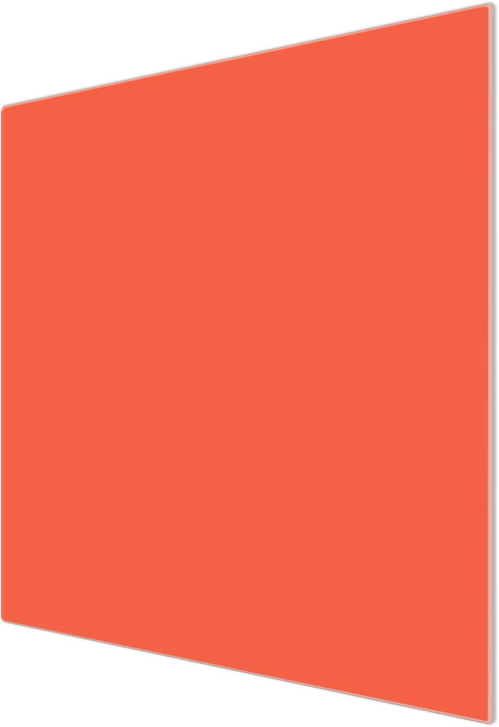 banjado® Herdabdeckplatte Glas 1-teilig 60x52 cm/Schneidebrett Herdabdeckung mit Motiv Orange/Herdab