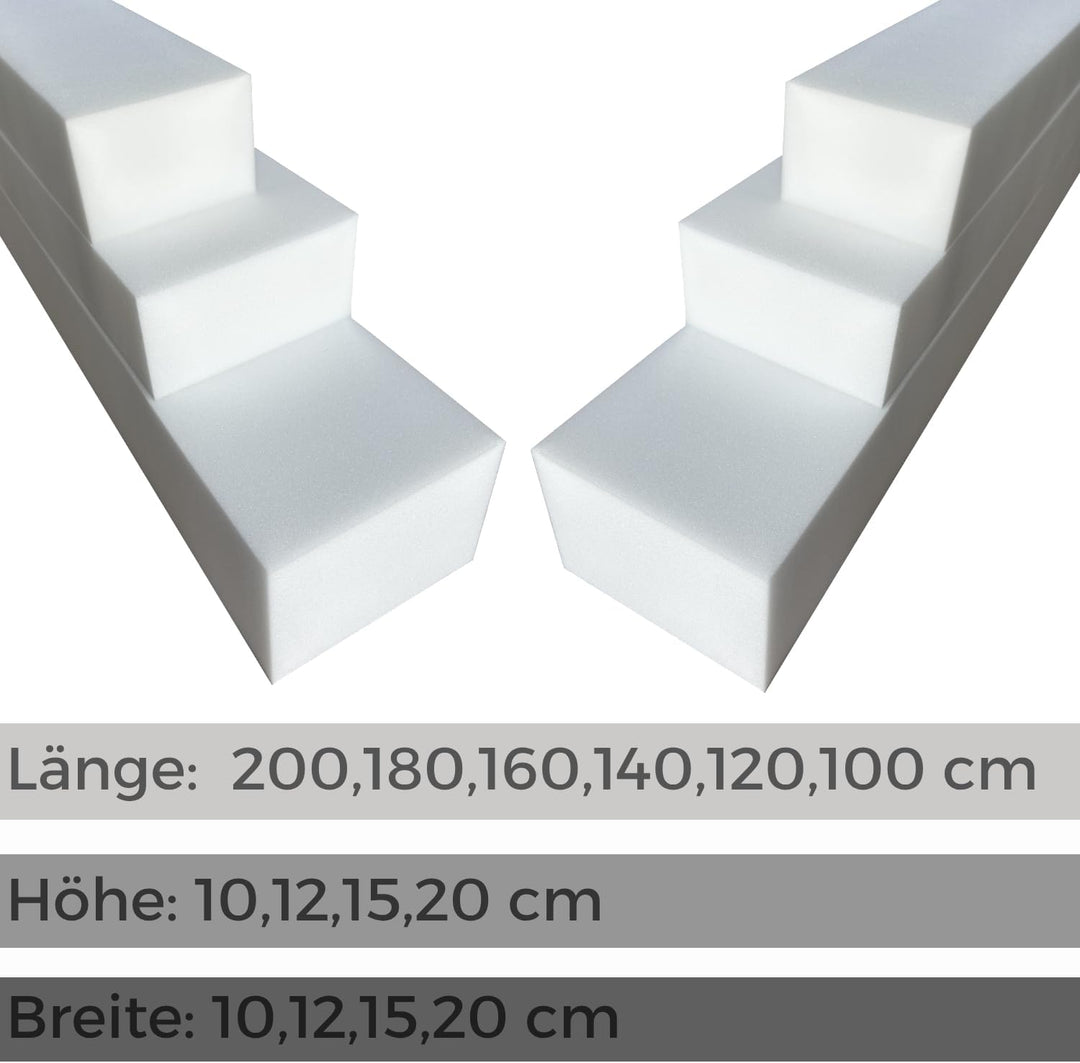 Matratzenverlängerung ,Schaumstoff zuschnitt nach mass, Matratzenkeil, Bett Lückenfüller, Matratzena