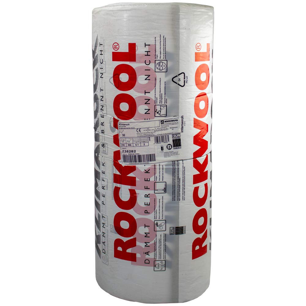 Rockwool Klimarock Steinwollmatte Gitternetzverstärkt Lamellmatte in versch. Ausführungen, Dämmdicke