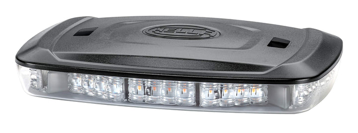 HELLA LED Warnleuchte - Micro Lightbar - 12V / 24V - gelb - Schraubanschluss - Kabel: 500mm - Anbau