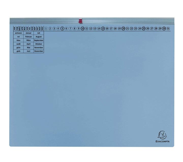 Exacompta 370106B 25er Pack Premium Kanzlei Hängehefter Exaflex Linksheftung, aus extra starkem Recy