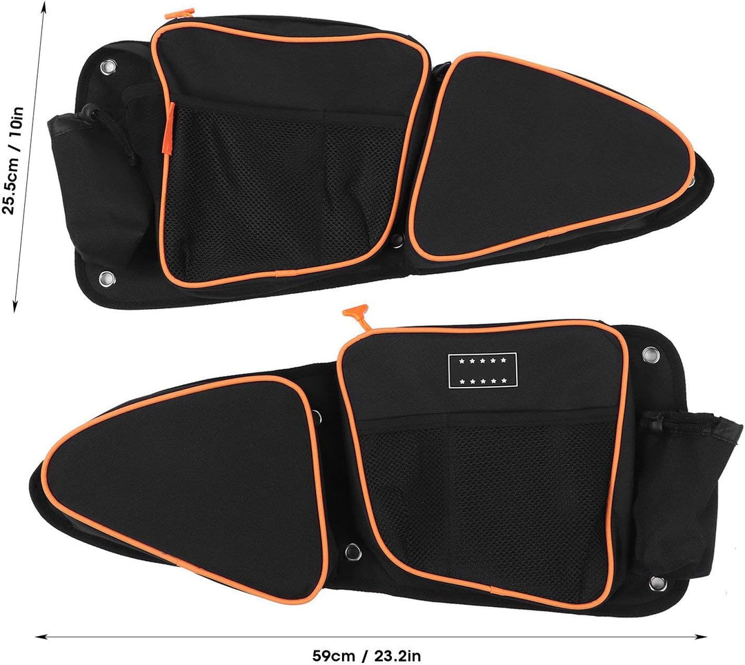 Yctze 2 Stück Seitentürbeutel UTV Vordertür Seitentasche Passend für Polaris RZR XP4 1000 2014-2020