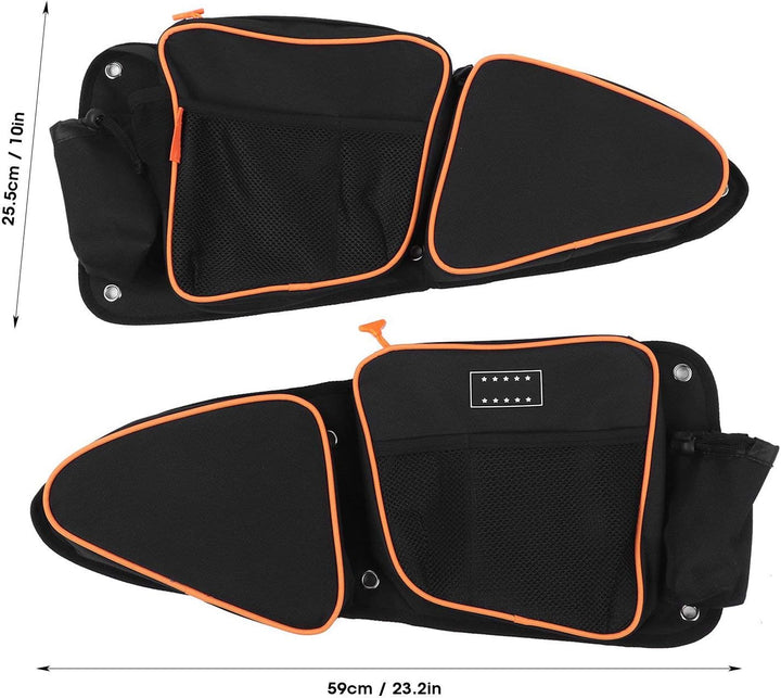 Yctze 2 Stück Seitentürbeutel UTV Vordertür Seitentasche Passend für Polaris RZR XP4 1000 2014-2020