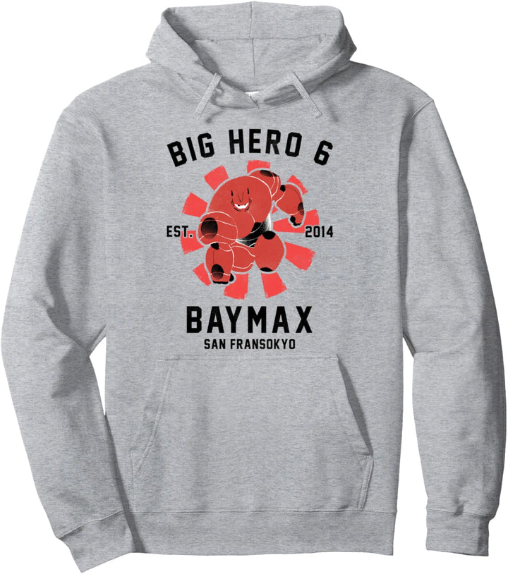 Disney Big Hero 6 Baymax Est 2014 Logo Pullover Hoodie