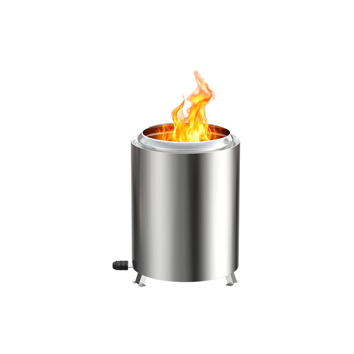 ACXIN Tischkamin Outdoor Edelstahl Rauchfrei Feuerschale Klein 14x14x19,5 cm Tragbarer Feuerkorb mit