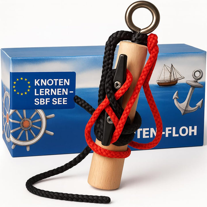 Knoten Übungsset Knoten Lernen für SBF See Bootsführerschein & Feuerwehr, Knotenübungsgerät inkl. Kn