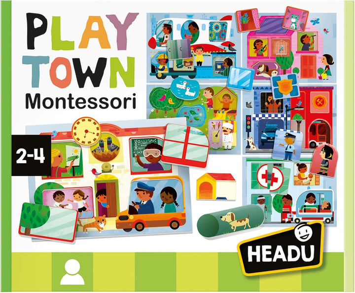 Headu MU23615 Baby Play Town Montessori Pädagogische Spiele, Mehrfarbig, S