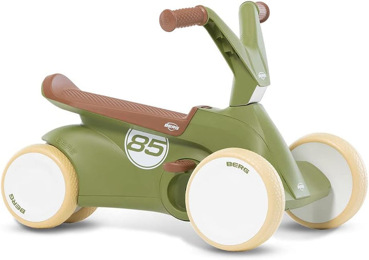 Berg GO² 2in1 Rutschauto Retro Grün | Rutscher und Laufrad, Kinderrutscher, Kinderauto mit Ausklappb