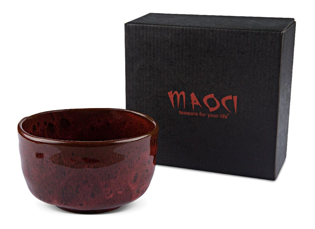 MAOCI - Matcha-Schale Chawan aus Porzellan 400ml Rot handgefertigt