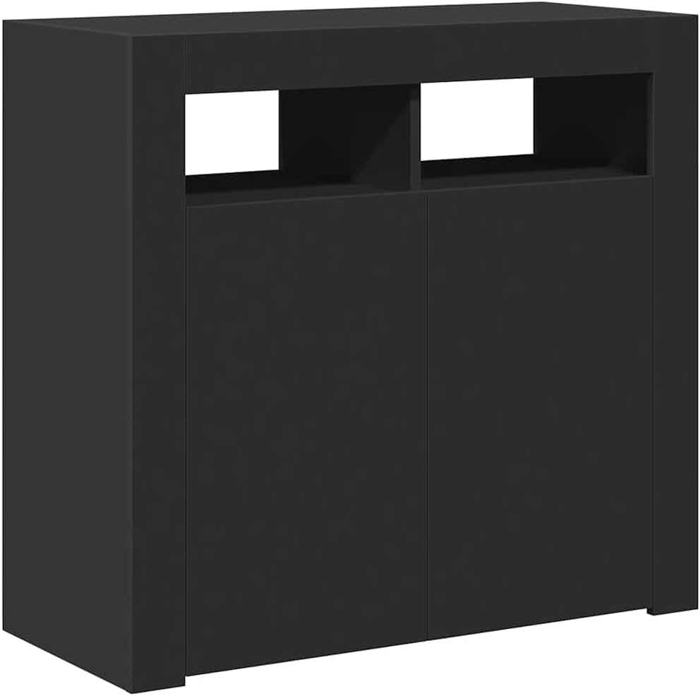 vidaXL Sideboard mit LED-Leuchten Kommode Anrichte Schrank Beistellschrank Mehrzweckschrank Standsch