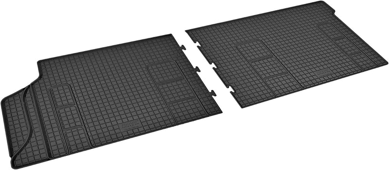 Z4L Gummifussmatten und Kofferraumwanne EIN Set geeignet für VW T6.1 Transporter/Caravelle 8 Sitze 2