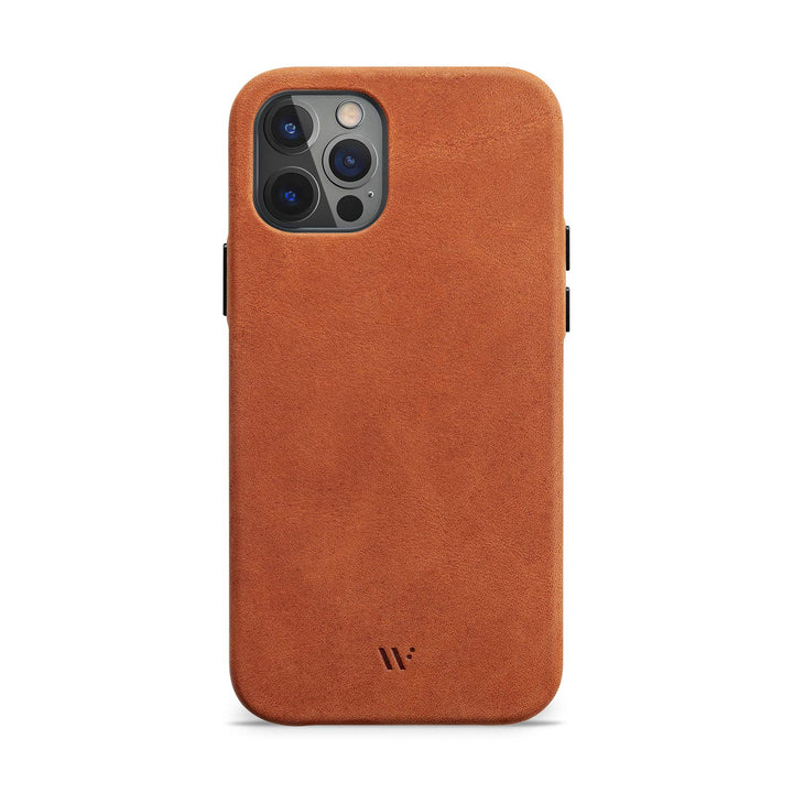 WIIUKA Hülle für iPhone 12/12 Pro, Deutsches Leder, Lederhülle extra Dünn, Premium Handyhülle, Case,