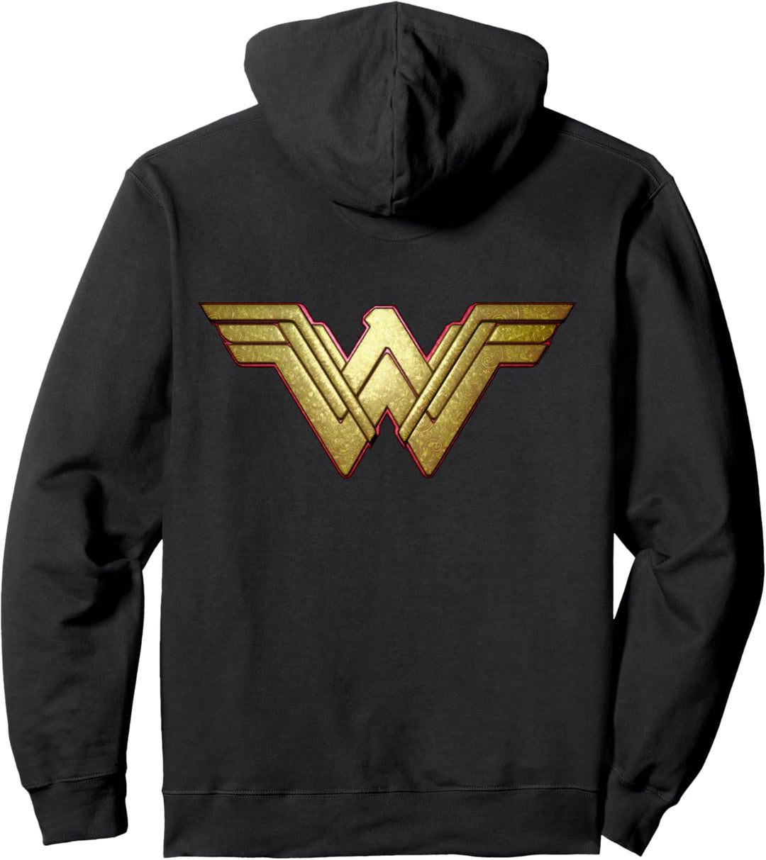 DC Wonder Woman-Logo 3D Paisley Pullover Hoodie