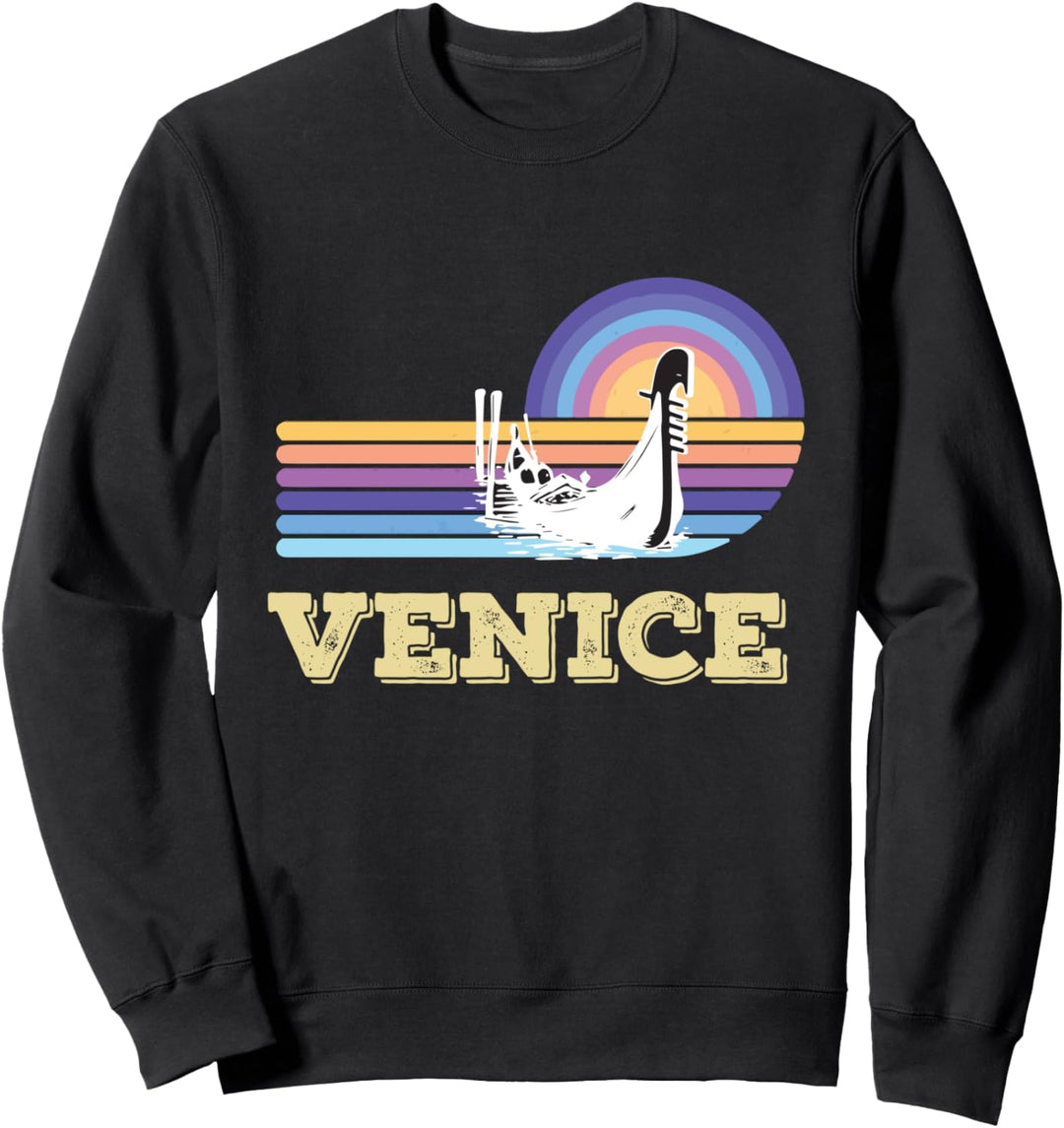 Venedig Italien Boot Grand Canal Retro Sweatshirt