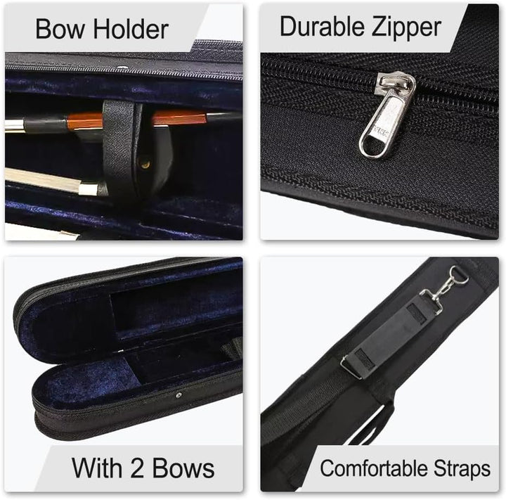 Neue Upright Kontrabass Bow Case String Bass Case für Bass Bow German French Style Hold 2pcs Bow Bag