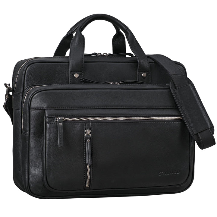 STILORD "Ace Aktentasche Leder Herren Damen Gross Business Tasche Echtleder Vintage für Laptop 15,6