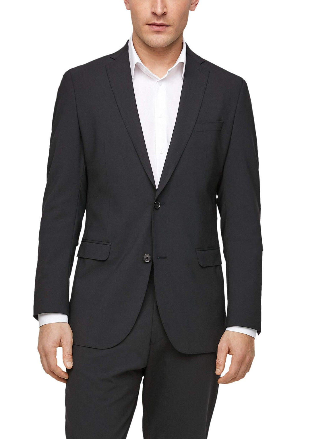 s.Oliver BLACK LABEL Herren Business-Anzug Jacke 160.11.899.15.153.2053723 25 Schwarz, 25 Schwarz