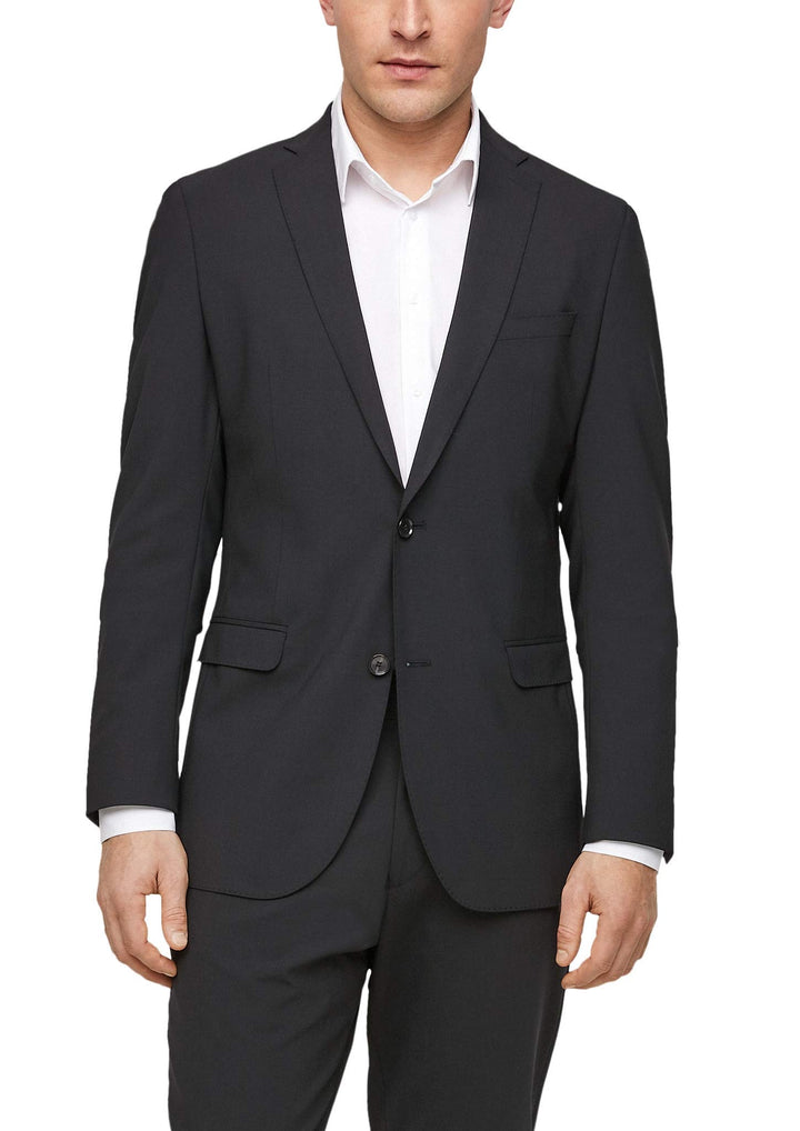 s.Oliver BLACK LABEL Herren Business-Anzug Jacke 160.11.899.15.153.2053723 25 Schwarz, 25 Schwarz