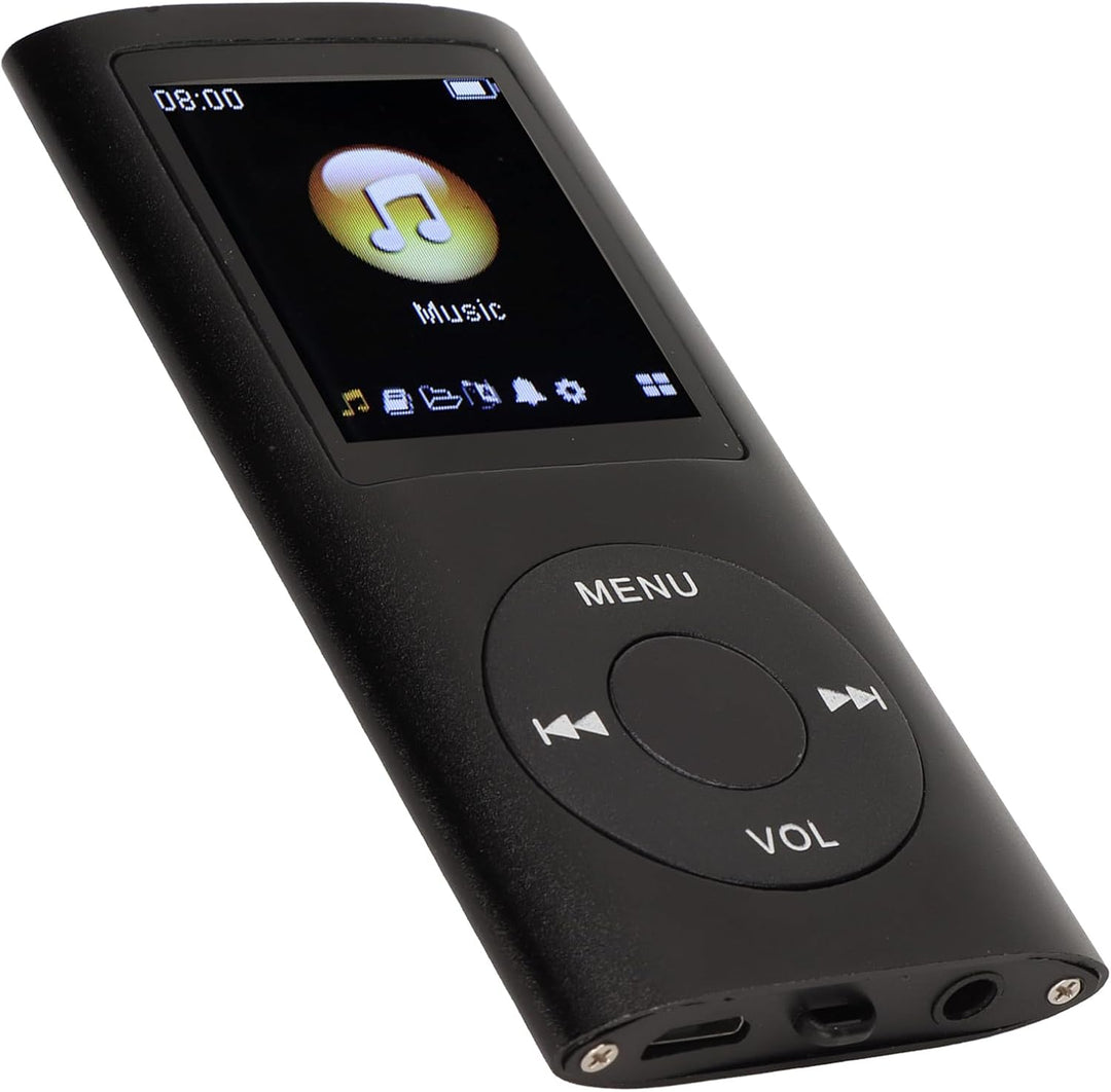 CCYLEZ Tragbarer MP3-Player, Multifunktionaler Musikplayer, 8-Stunden-Akkulaufzeit, 1,8-Zoll-LCD, Sc
