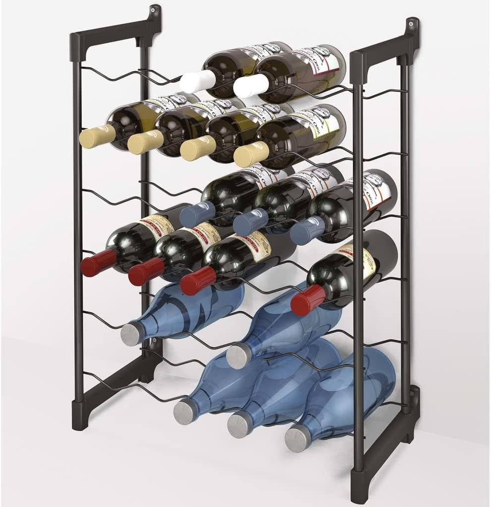 Metaltec Weinregal Chianti für 30 Flaschen, Epotherm-Beschichtung