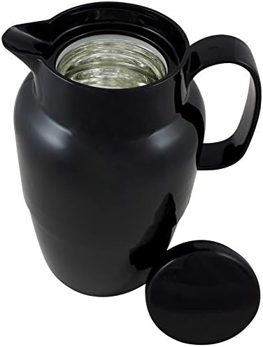 Helios Mondo Kunststoff-Isolierkanne, schwarz, 2 Liter 2,0 Liter Schwarz, 2,0 Liter Schwarz