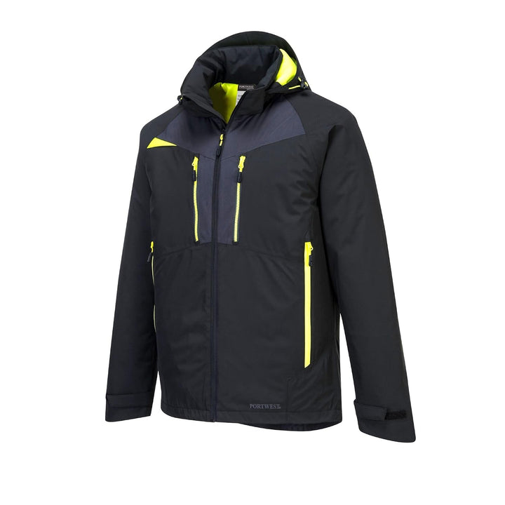 Portwest DX4 Winter Jacke für Männer, Farbe: Schwarz, Grösse: S, DX460BKRS S Schwarz, S Schwarz