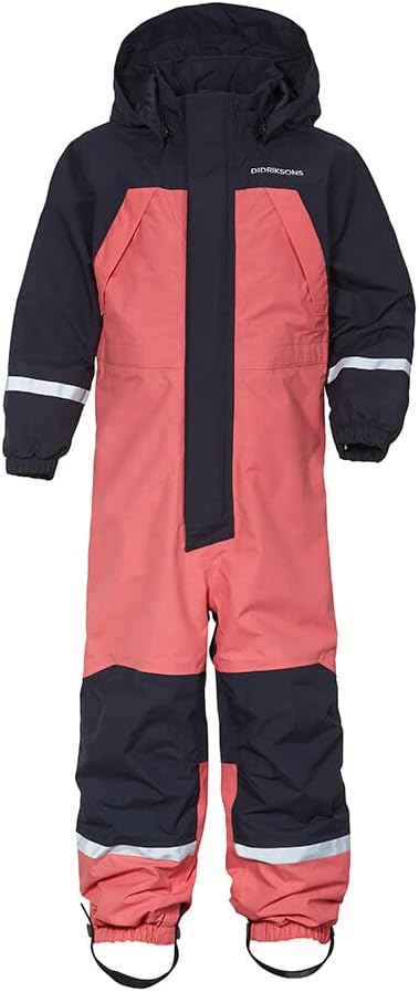 DIDRIKSONS Zeb 2 Overall Kinder pink/schwarz