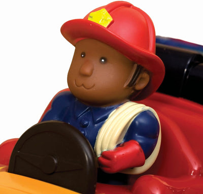 B. toys Feuerwehrauto mit 2 Figuren – Interaktives Spielzeug mit Lichtern, Tönen, ausfahrbare Leiter