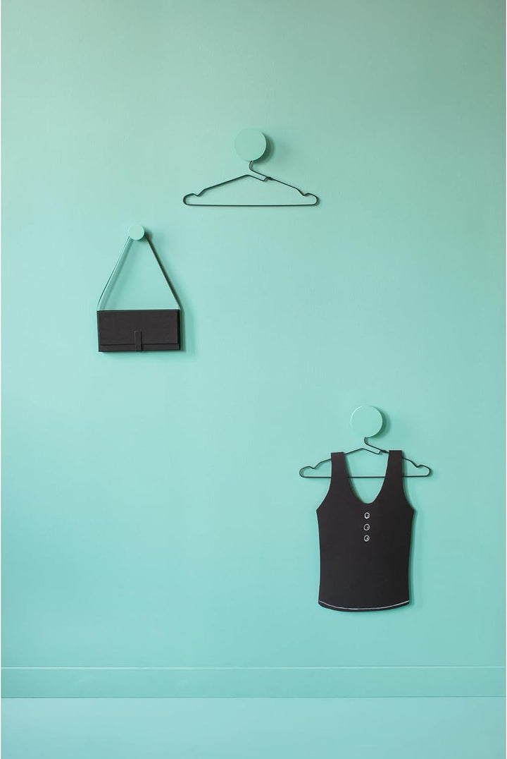 Brabantia Aluminium Kleiderbügel, 4er Set, Schwarz, One Size Schwarz Einheitsgrösse Aluminium Kleide