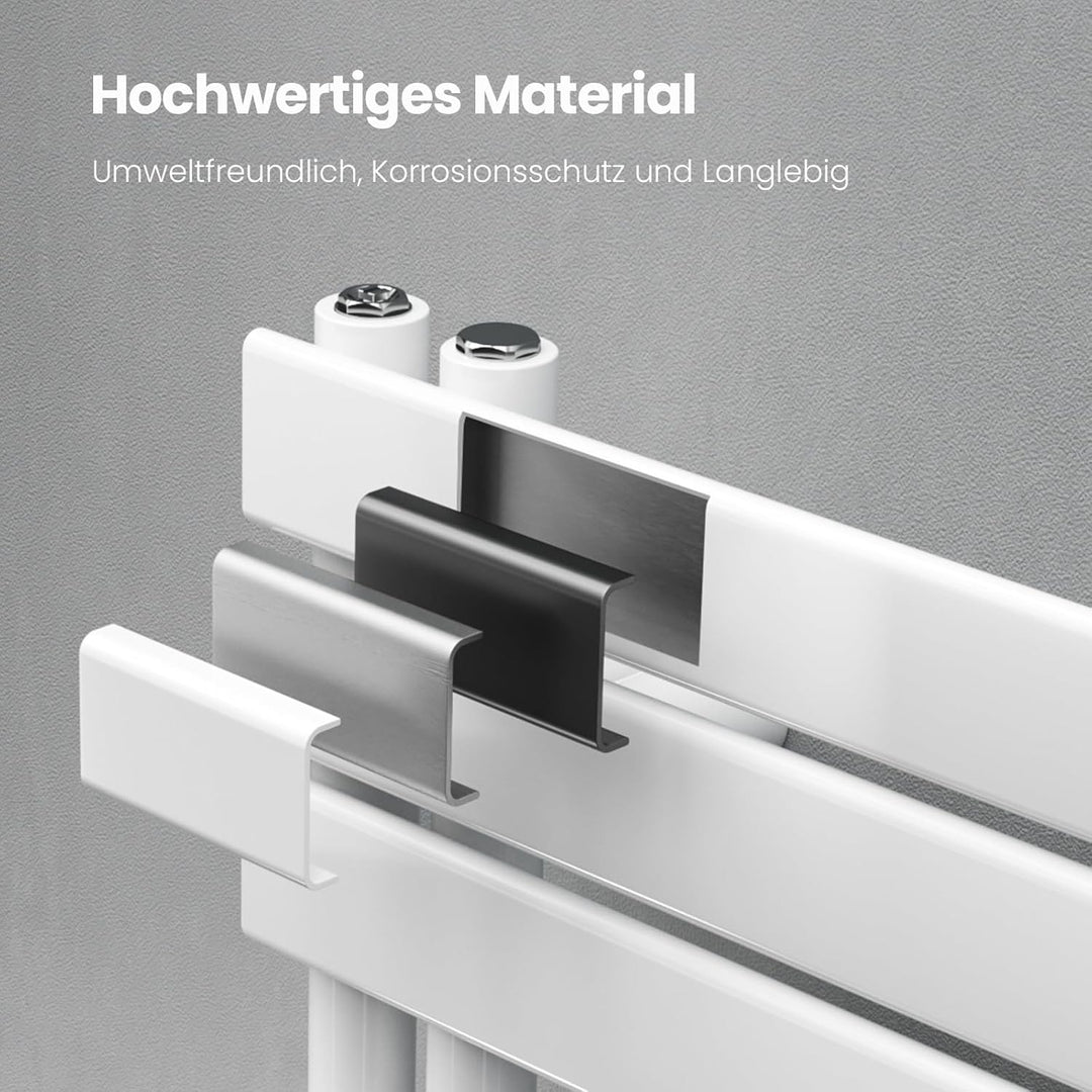 Heilmetz® Badheizkörper Flach Design Heizkörper Handtuchtrockner für Badezimmer Handtuchheizkörper m