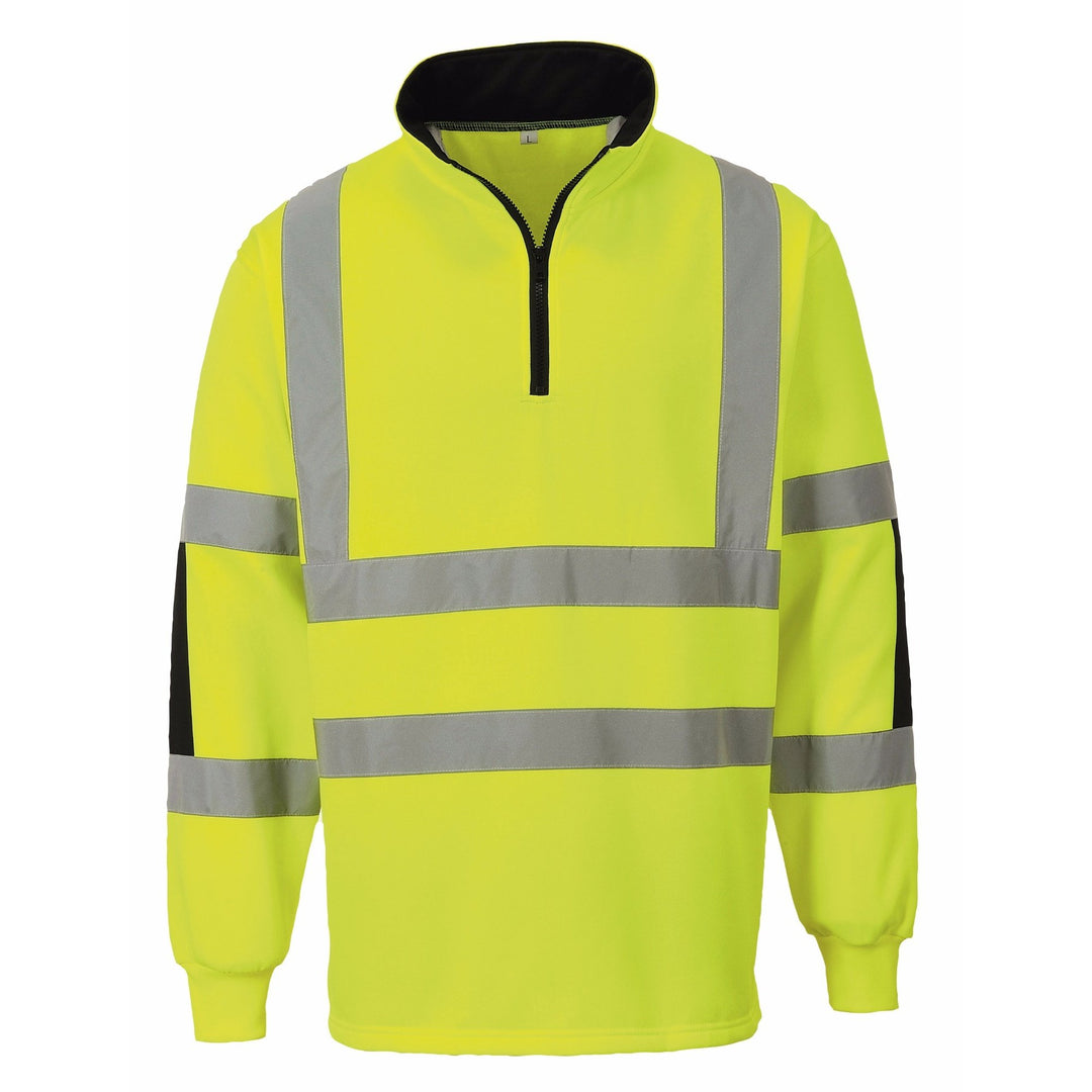 Portwest Xenon Rugby Shirt, Grösse: 4XL, Farbe: Gelb, B308YER4XL 4XL Gelb, 4XL Gelb