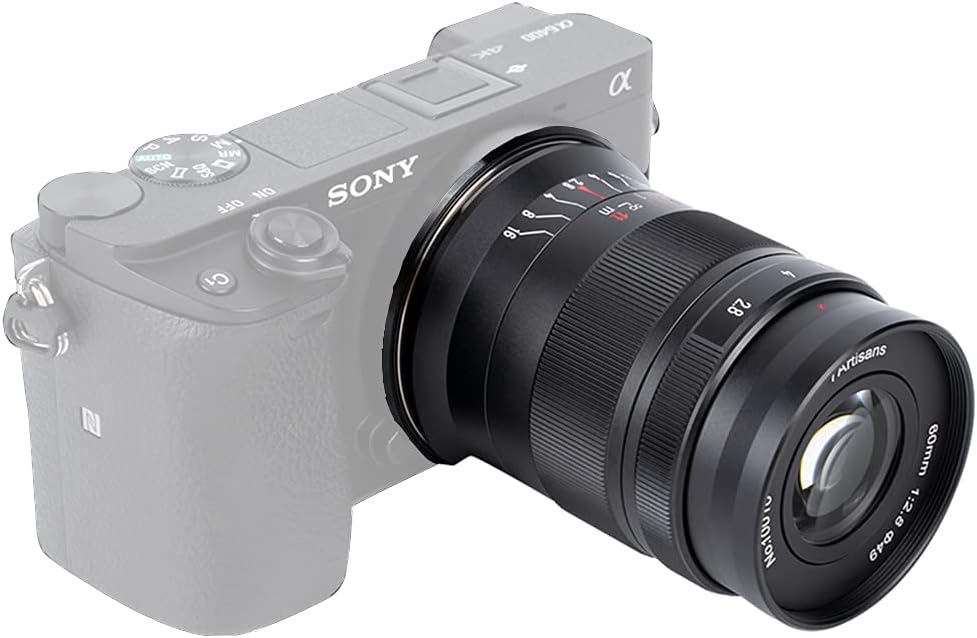 7artisans 60mm F2.8 II APS-C 1:1x Super Makro Spiegelloses Kameraobjektiv Geeignet für Canon EOS-M M