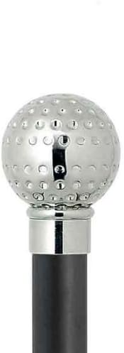 DELFA Design Gravur/Laserung Schuhanzieher Schuhlöffel - 70 cm mit silbernem Golfball als Griff - sc