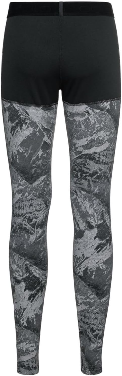 Odlo Herren Leggings Bl Bottom Long Whistler Eco L Schwarz, L Schwarz