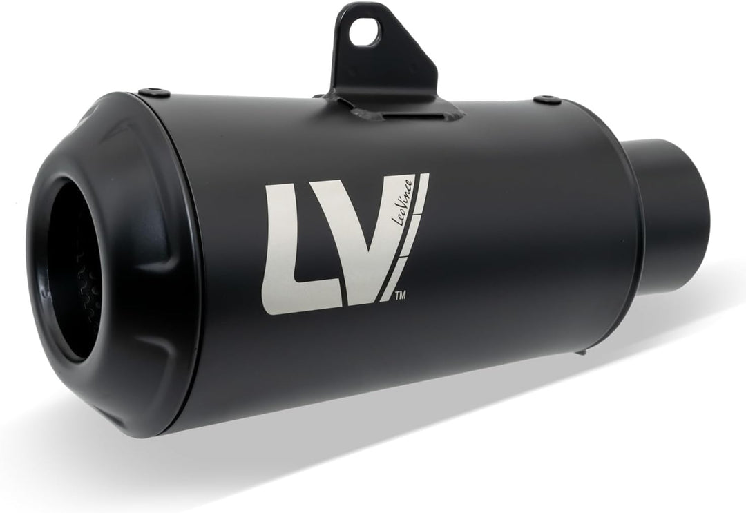 Endschalldämpfer LeoVince SLIP-ON SBK LV-10 FULL BLACK, Edelstahl schwarz, mit Zulassung für Kawasak