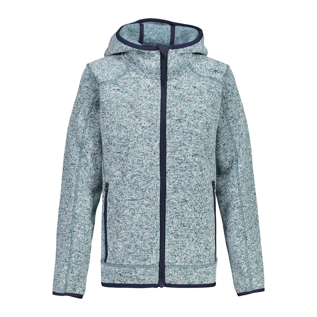 CMP Kinder Kinderjacke mit Fester Kapuze Fleecejacke 116 Blau 34eg Flasche meliert blau, 116 Blau 34