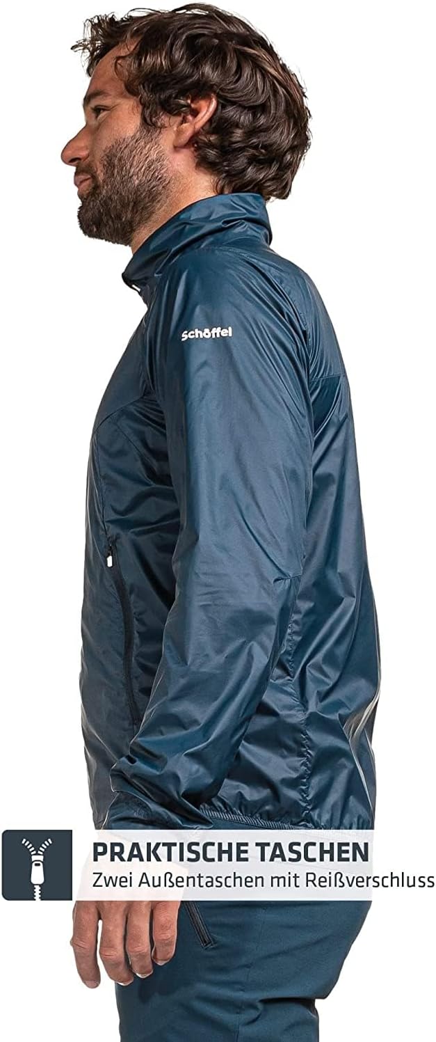 Schöffel Herren Jacket Bygstad M, winddichte Wanderjacke, Windbreaker mit kühlenden Graphene Fasern