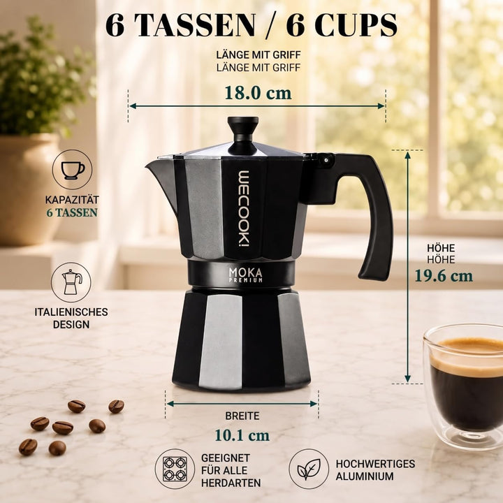 WECOOK! Coffee Maker BELLA 6 cups., 6 cups.